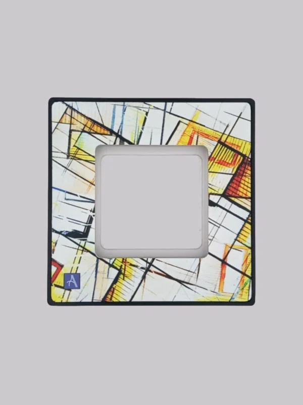 ramka pojedyncza abstrakcja abstrakcja oświetlenie design osprzęt elektryczny włącznik ramka pojedyncza plus ars modernizm picasso