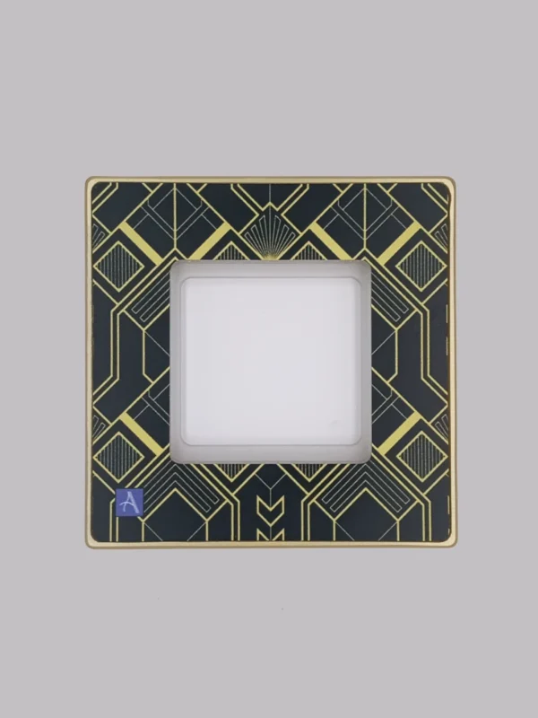 ramka pojedyncza art deco włącznik elektryczny kontakt złoty ramka pojedyncza art deco klawisz do oświetlenia do lampy kolorowy rzemieślniczy plus ars