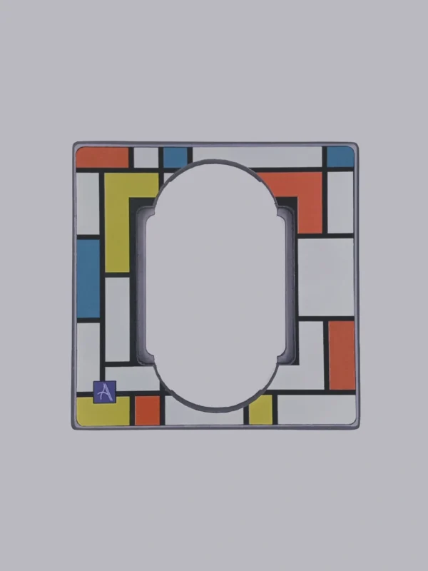 neoplastycyzm monoblok wkładka podwójna plus ars włącznik elektryczny kontakt klawisz Mondrian Kandinsky do oświetlenia do lampy kolory rzemieślnicza