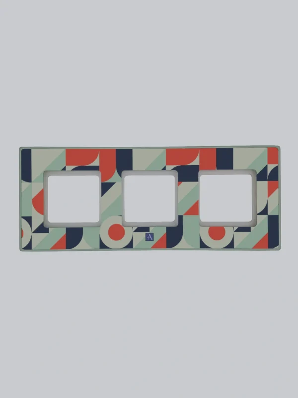 bauhais ramka potrójna ramka potrójna włącznik kontakt osprzęt elektryczny bauhaus gropius lecorbusier klee rzemieślniczy do lampy do mebli prezent design dekor